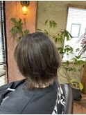 【グレーベージュ/黒髪/レイヤーロング】千葉香奈