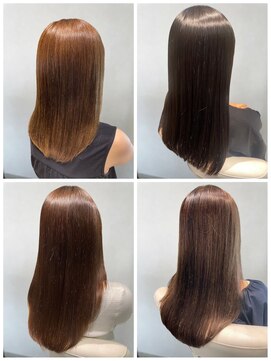 美容室フルール 20代30代40代髪質改善カラーショコラアッシュ艶感