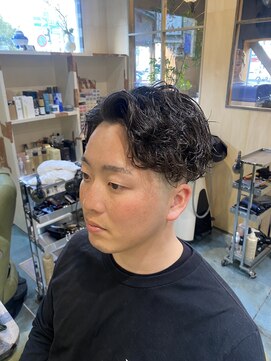 グレースマンカフェ(GRACE MAN CAFE) 【メンズパーマ】サイドパートパーマスタイル！！