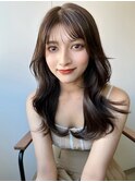 フェミニンロング×ブリーチなしメルティカラー×横浜
