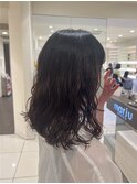 ふんわりミディアムパーマ