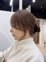 カラ フクオカ(Cara FUKUOKA)&nbsp;【顔まわりカット&マロンベージュ】《福岡顔まわりカット》
