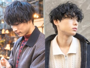 グリーン 渋谷(green)の写真/【カット＋パーマ￥6,980～】お手頃プライスで周りと差がつくパーマスタイルへ[渋谷駅/men's/メンズパーマ]