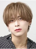 ナチュラルラウンドマッシュショート山田涼介ダブルカラー金髪