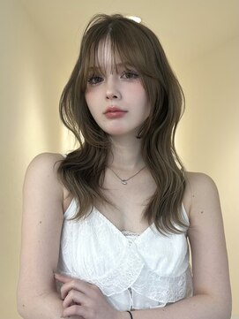 アイトーキョーエス 渋谷(AI TOKYO S) オリーブベージュ　レイヤーカット　顔周りレイヤー