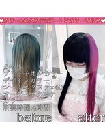 ヴォーグ(VOGUE)&nbsp;ローズピンク×ブラック　ツートンカラー☆