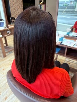 アルコ(Arco) 思わず触れたくなる、圧倒的なツヤ◎ストレートミディ/髪質改善