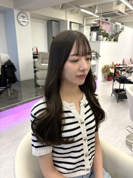 ルージュシー 堀江(RU10C) Rie/ブリーチなしダブルカラー/オリーブグレージュ