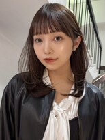 アクシス 栄店(`AXIS) 北野　小顔　ココアベージュ　ミディアム