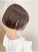 オリーブベージュ/大人ショートボブ