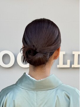 グッドライフヘアー(GOOD LIFE hair) 『カチモリタイトシニヨン×訪問着着付け』