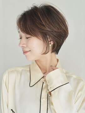 ぱつっとボブ・ショート/前髪あり/絶壁解消/３0代/４0代/大人