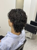 ブライト(BRIGHT)&nbsp;波巻きスパイラルパーマセンターパートウルフ