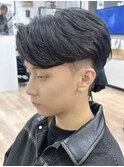 横浜ニュアンスパーマフェザーパーマ毛流れセンターパート40代