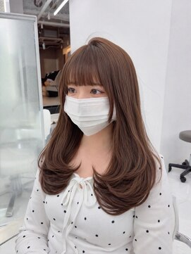コア プラス 立川(COA PLUS) 透明感カラー髪質改善ダブルカラー韓国レイヤーカット前髪顔周り
