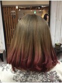 <aivee>ピンクグラデーションマシュマロヘアー☆