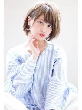 マリアバイアフロート(Maria by AFLOAT) 添田大人かわいいネオウルフショート毛先パーマアッシュブラウン