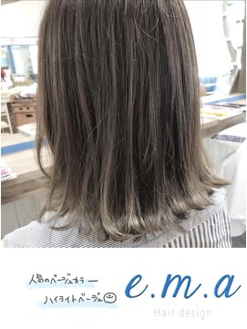 エマヘアデザイン(e.m.a Hair design) ハイライトベージュ