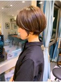 【石田勇士郎】デザインカラー厚めバングローライトスリークボブ