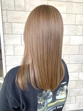 アメイジングヘアー 千歳店(AMAZING HAIR) 【AMAZING HAIR千歳店/横山】 透け感|ミルクティーベージュ