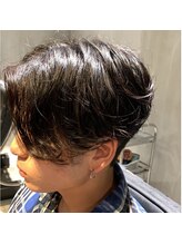 メンズヘアースパイス 本庄(Mens Hair SPICE)&nbsp;前下がりセンターパート