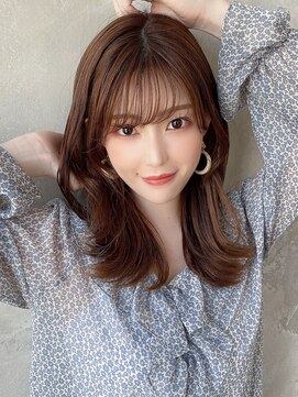 アフロート エル 錦糸町(AFLOAT L) ホワイトグレージュ/前髪パーマ/韓国風/こなれミディ/小顔/美髪