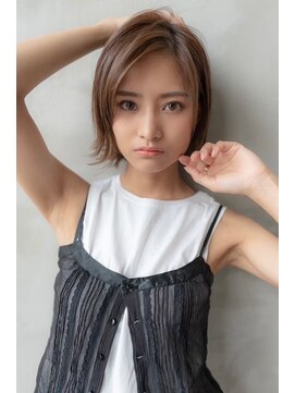 オースティン 登戸向ケ丘遊園(AUSTIN) 大人かわいい前髪セシルカットココアブラウンフリンジウェーブ