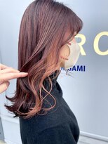 オリガミ ヘアーアンドビューティ(ORIGAMI) イヤリングカラーとチェリーピンク♪