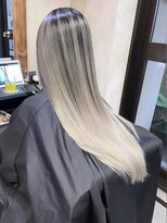 サニー 渋谷(SUNNY) バレイヤージュショコラアッシュハイライトグレージュカラー