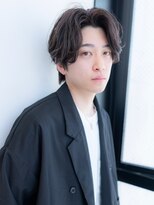 20代メンズ/波巻き/刈り上げ/束間ショート/ハイライト