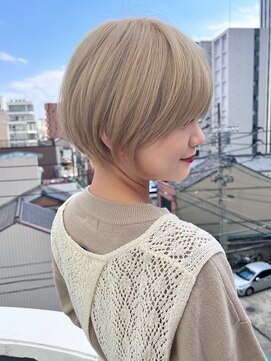 ロンドローズ 名古屋(Lond damaskRose) リフトレイヤー センターパート ブリーチ縮毛矯正 ヨジャドル174