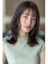 オースティン 流山おおたかの森(AUSTIN)&nbsp;大人かわいい前髪セシルカットココアブラウンフリンジウェーブ 