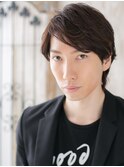 斜めバング×マットブラウンな小顔ウルフショートi与野