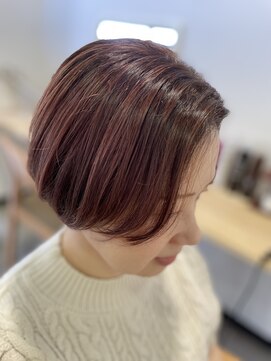 サンズカラー(3’s color) 【脱白髪染めカラー】大人ピンクハイライト