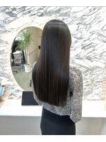 プアメリア 名古屋(Puamelia) ブリーチなし 前髪縮毛矯正 髪質改善 レイヤー 艶髪