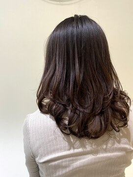 アリエ(Allie) セミロング×ワンカール×デジタルパーマ