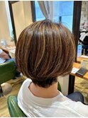 白髪ぼかしコントラストハイライト/30代/40代/50代