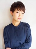 メンズライク小顔フェザーショート/似合わせカット/イメチェン
