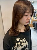 美髪レイヤーカット/顔まわりレイヤー/くびれロングレイヤー