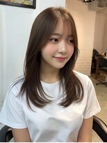 レリーオーファ 六甲(RelyOfa)&nbsp;ナチュラルミディアム×骨格補正[六甲/髪質改善/白髪ぼかし]