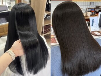 ライフイズ プレジャー 磐田中泉店(Life is… PLEASURE)の写真/ダメージレスな縮毛矯正で憧れの艶髪へ◎お客様一人ひとりの髪の状態を見極め、最適なメニューをご提案！