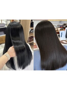 ダメージレスな縮毛矯正で憧れの艶髪へ◎お客様一人ひとりの髪の状態を見極め、最適なメニューをご提案！