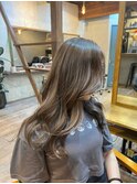 ハイライト/ダークアッシュ似合わせカットミディアムレイヤーd86