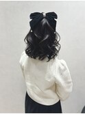 ハーフアップ