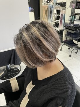 ヘアーデザイン ジェルム(Hair Design germe) デザインカラー ショート #しのだスペシャル