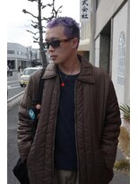 エディ(Edy)&nbsp;スパイキーショートケアブリーチダブルカラー外国人風眉毛カット