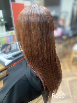 カラープラス 金沢店 全体染め／レッド／暖色／おしゃれ染め