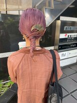  fit stand 千葉/ショートボブ/カット/パーマ/ダブルカラー/トリートメント/縮毛矯正&nbsp;イメチェン/ピンクベージュ/アンブレラカラー[千葉]