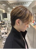 刈り上げないセンターパート