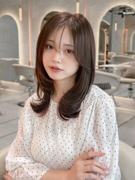 ロンドクレール 川崎(Lond clair) ミルクグレージュ/くびれレイヤーボブ/韓国巻き/顔周り/川崎25